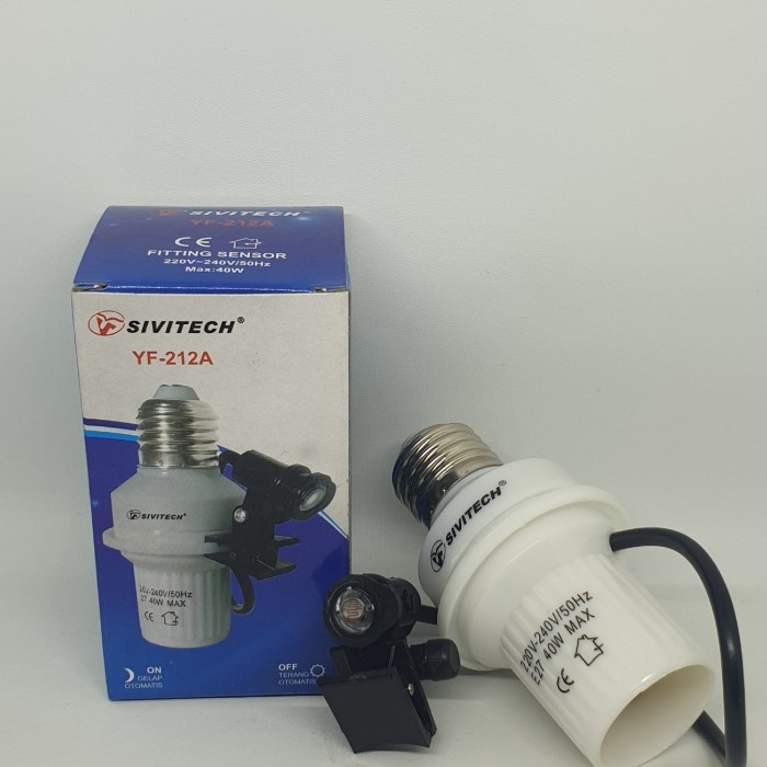 Fitting Sensor E27 / Fitting Lampu Otomatis / Fitting Lampu Sensor Matahari