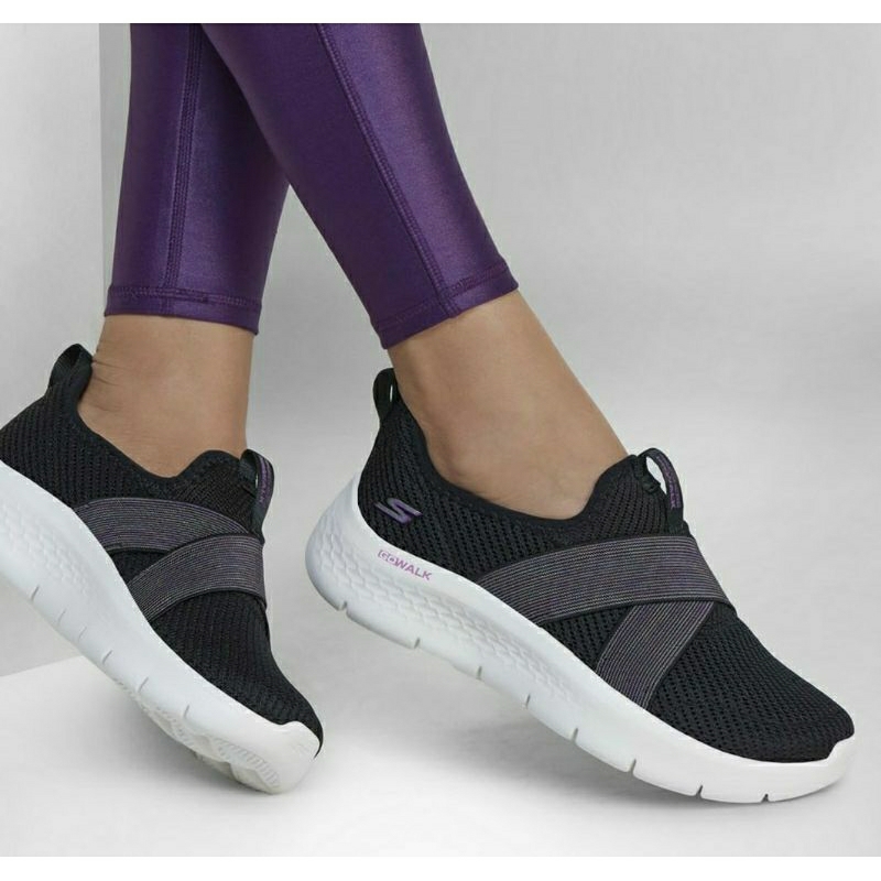 SKECHERS GO WALK FLEX LILY BLACK SLIP ON SIZE 37&37.5 ORIGINAL BY SPORT STATION