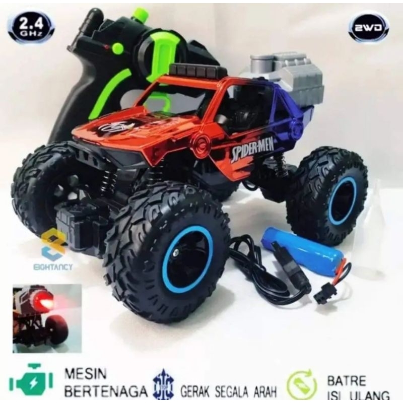 Mainan Mobil Remote Control RC Off Road bisa mengeluarkan asap