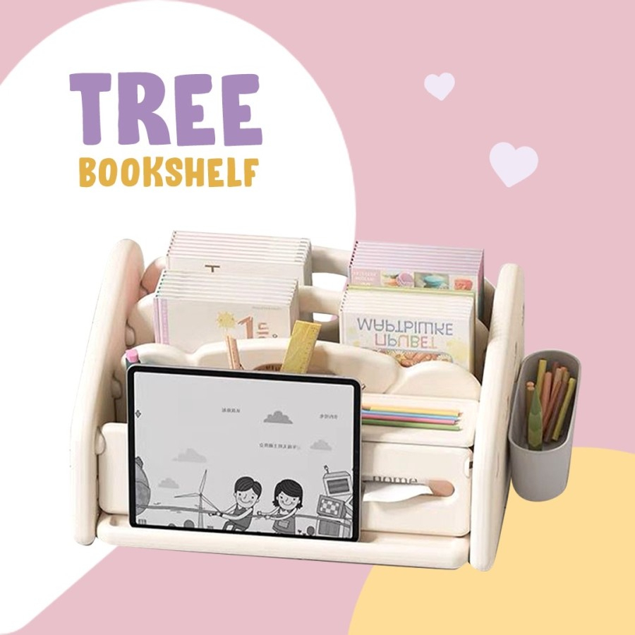 Duo Ladies TREE Desk Storage rak penyimpanan serbaguna