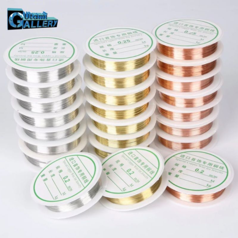 Tali Kawat Tembaga Bahan Craft Tali Kawat Tembaga Bahan Aksesoris 0.3mm,0.4mm,0.5mm