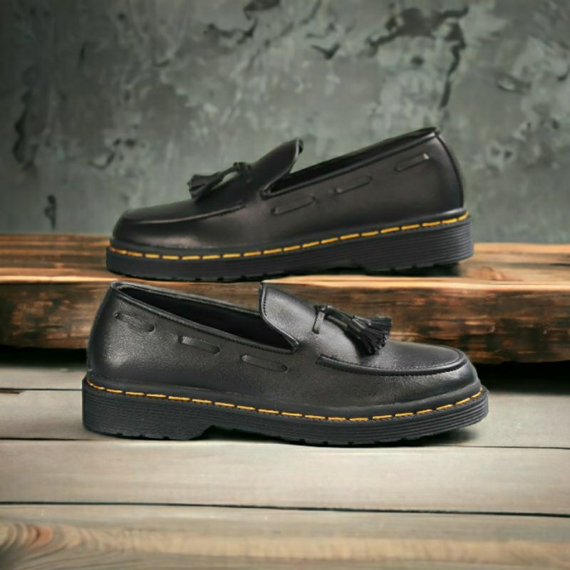 FELIXE Sepatu Casual Pria Penny Loafers Docmart Formal Pantofel Kerja Modern Kekinian