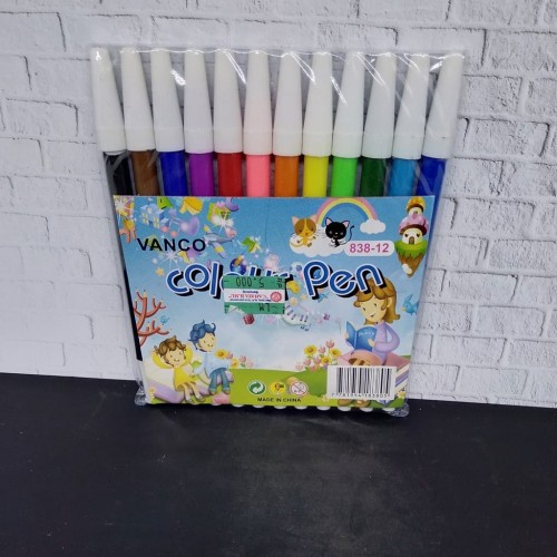 Vanco Spidol Mewarnai Set Isi 12 Banyak Warna Termurah Berkualitas Awet Menggambar Mewarnai Menandai Melukis Painting Drawing Colouring Water Pen Colourful Variatif Terbaik Tinta Air Berwarna Kreatif Seni Rupa Anak Sekolah Stabilo Grosir Prakarya Malang