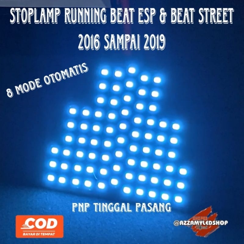 COD lampu rem stoplamp running beat esp beat street 8 mode beat esp beat street 2016 2017 2018 2019 super terang pnp