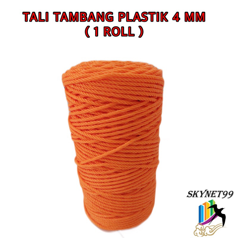 TALI TAMBANG PLASTIK 4MM ( 1 ROLL )