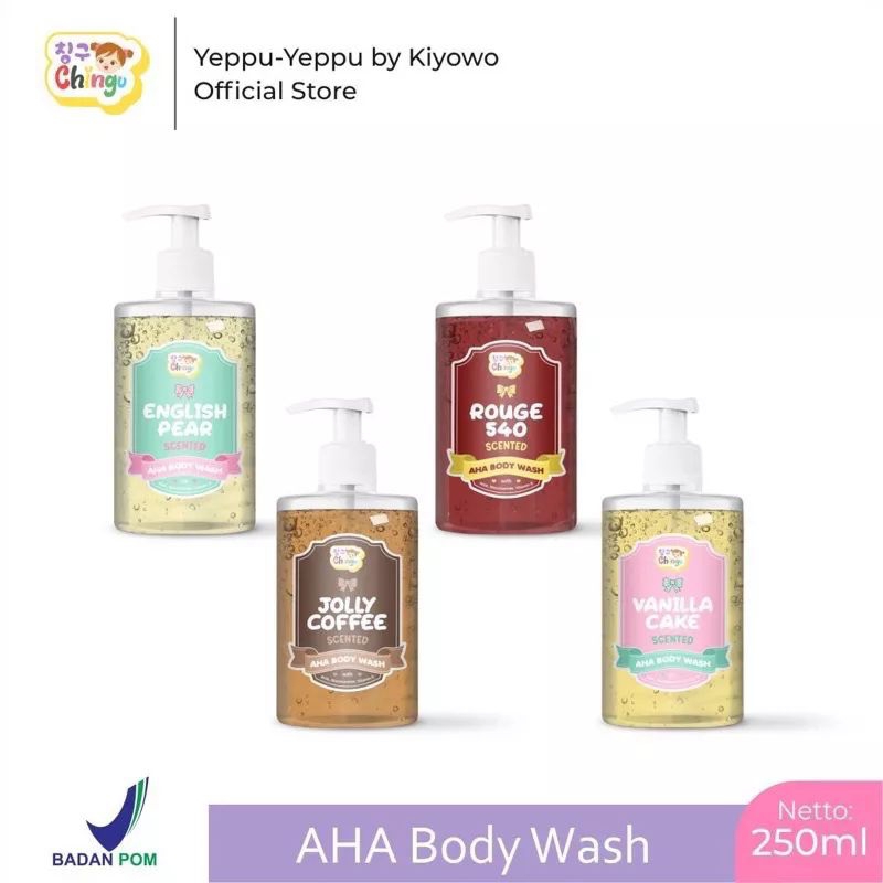 [vbeauté] (250ml) Scented AHA Body Wash/Sabun Cair dengan Parfum CHINGU BY KIYOWO