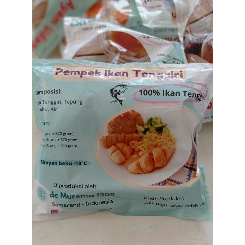 

Pempek ikan tenggiri kapal selam dan lenjer kemasan vacuum