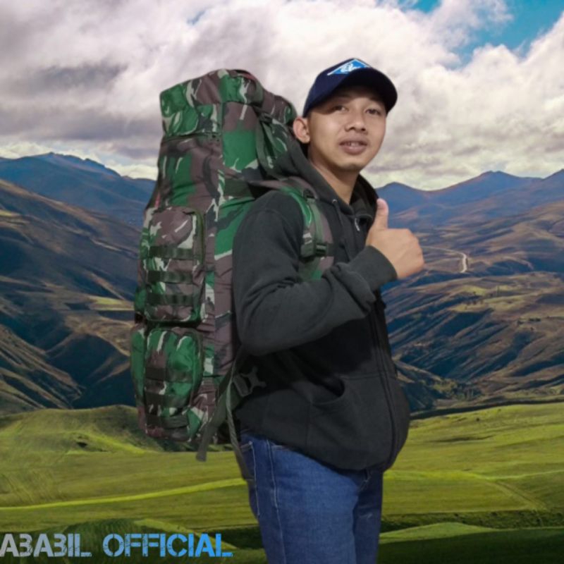 TAS RANSEL RAIDER ARMY FREE LOGO 100LITER