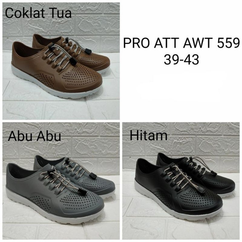 SEPATU SLIP ON KARET SNEAKERS PRIA TALI CASUAL SEPATU NYAMAN KEKINIAN PRO ATT AWT 559 SIZE 39-43