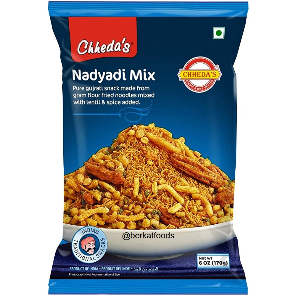 

Nadyadi Mix Chheda's / Cemilan Snack Chhedas India Gujarati Mixture