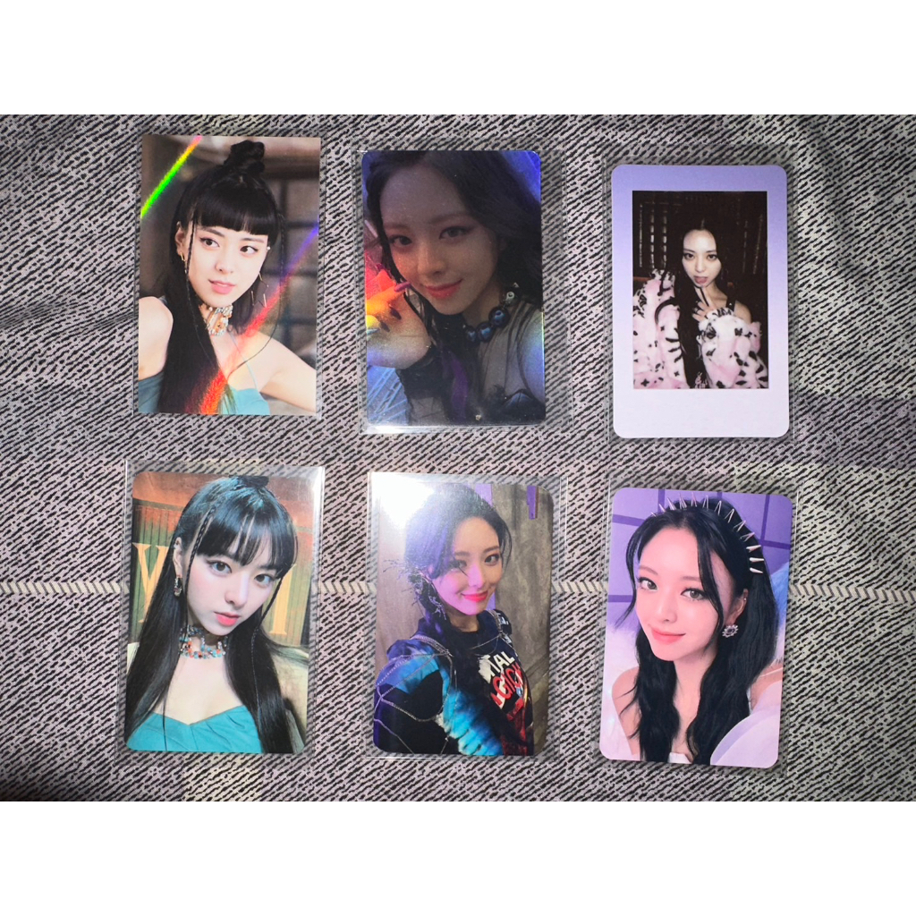 Photocard ITZY Yuna Benefit Bene POB Not Shy Withdrama Withfans , Guess Who Mecima, Crazy in Love Sy