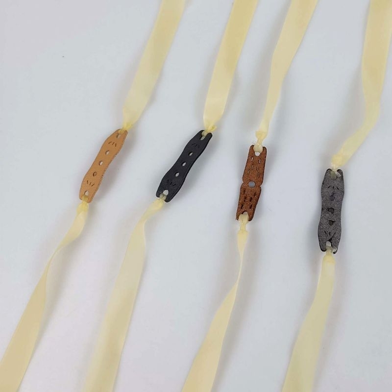 Karet Ketapel Elastis - 0.65 - CREAM - 5pcs