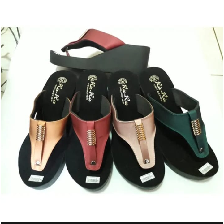 sandal wedges wanita dewasa sandal tinggi 5CM