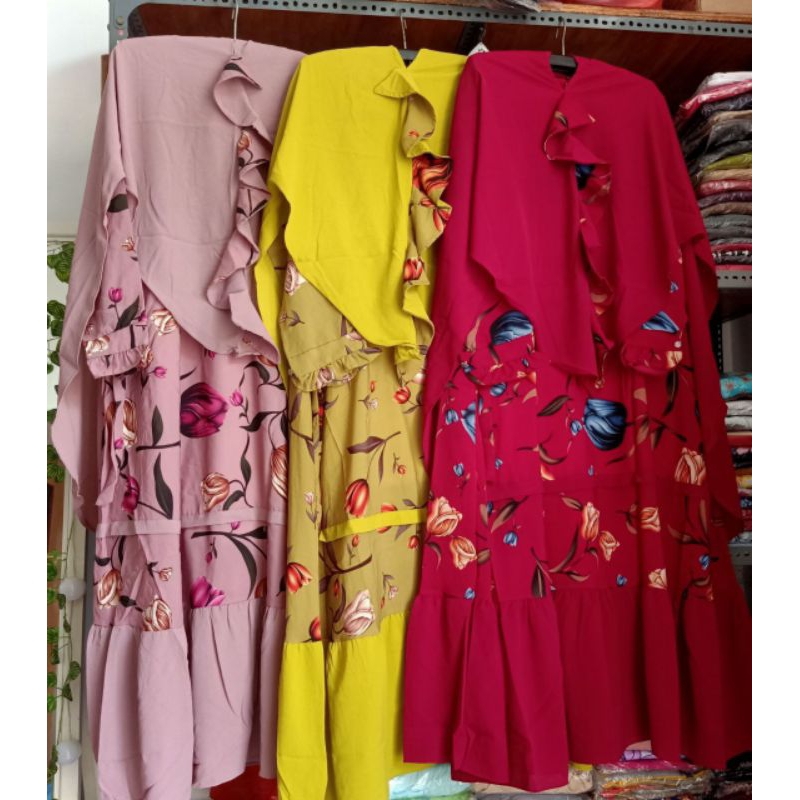 Dress Bunga Cantik Monalisa Rizquna Shop