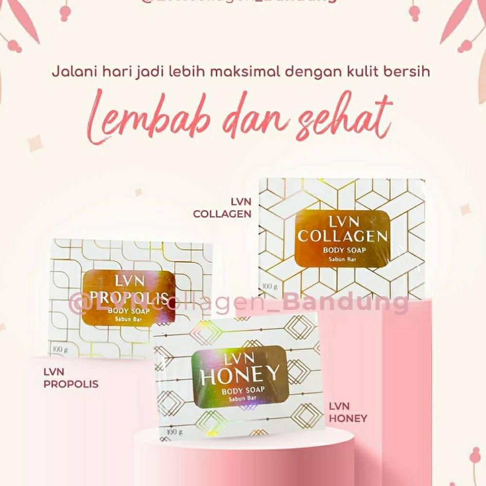 Sabun LVN COLLAGEN / LVN PROPOLIS / LVN HONEY