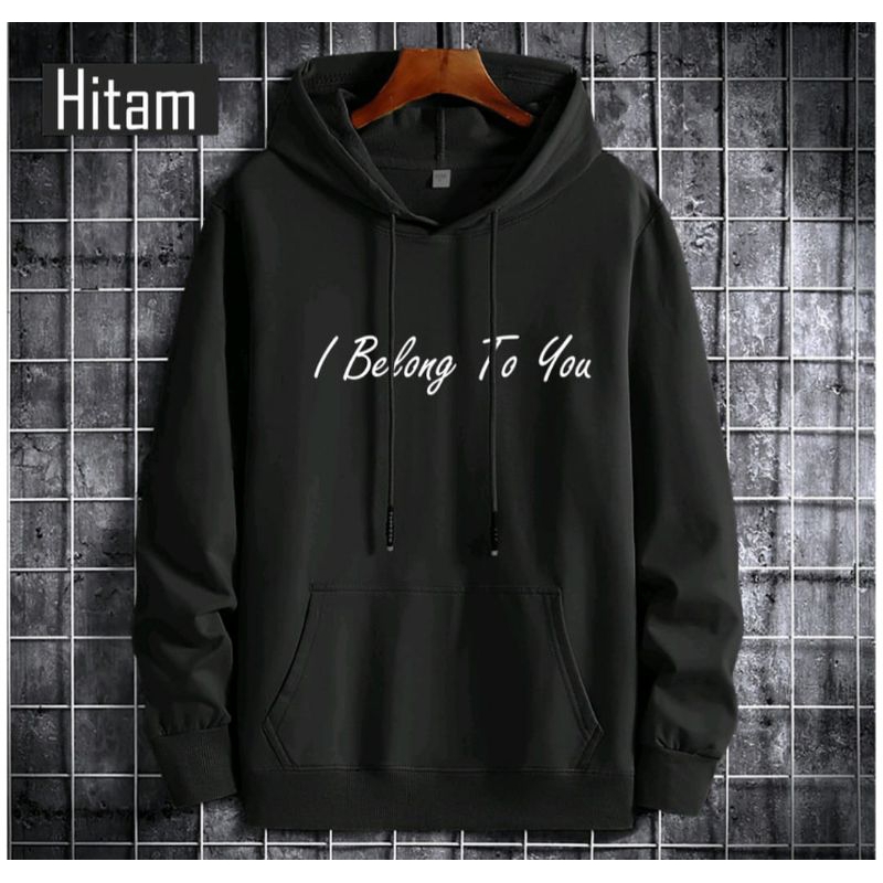 Hoodie pria hoodie I belong to me bahan fleece /hoodiepria