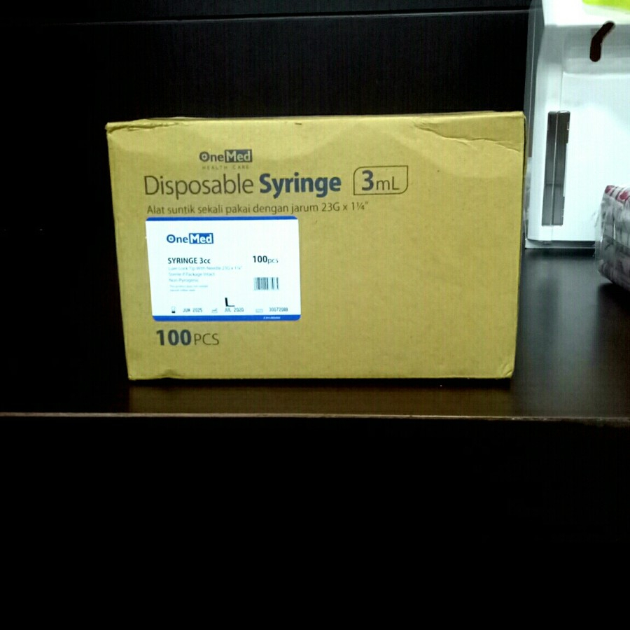 Spuit / Suntik 3ml / Syringe 3cc Onemed / Jarum Suntik Onemed