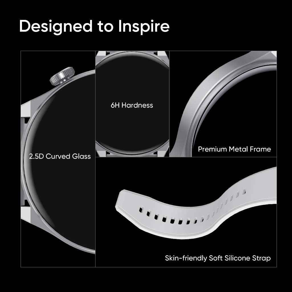 DIZO By realme techlife Watch R2 smartwatch R2 1.43 inch Dynamic display Silver
