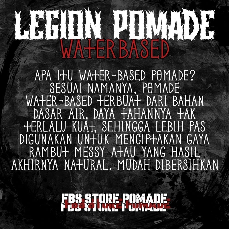 GROSIR POMADE LEGION WATERBASED 60GRAM