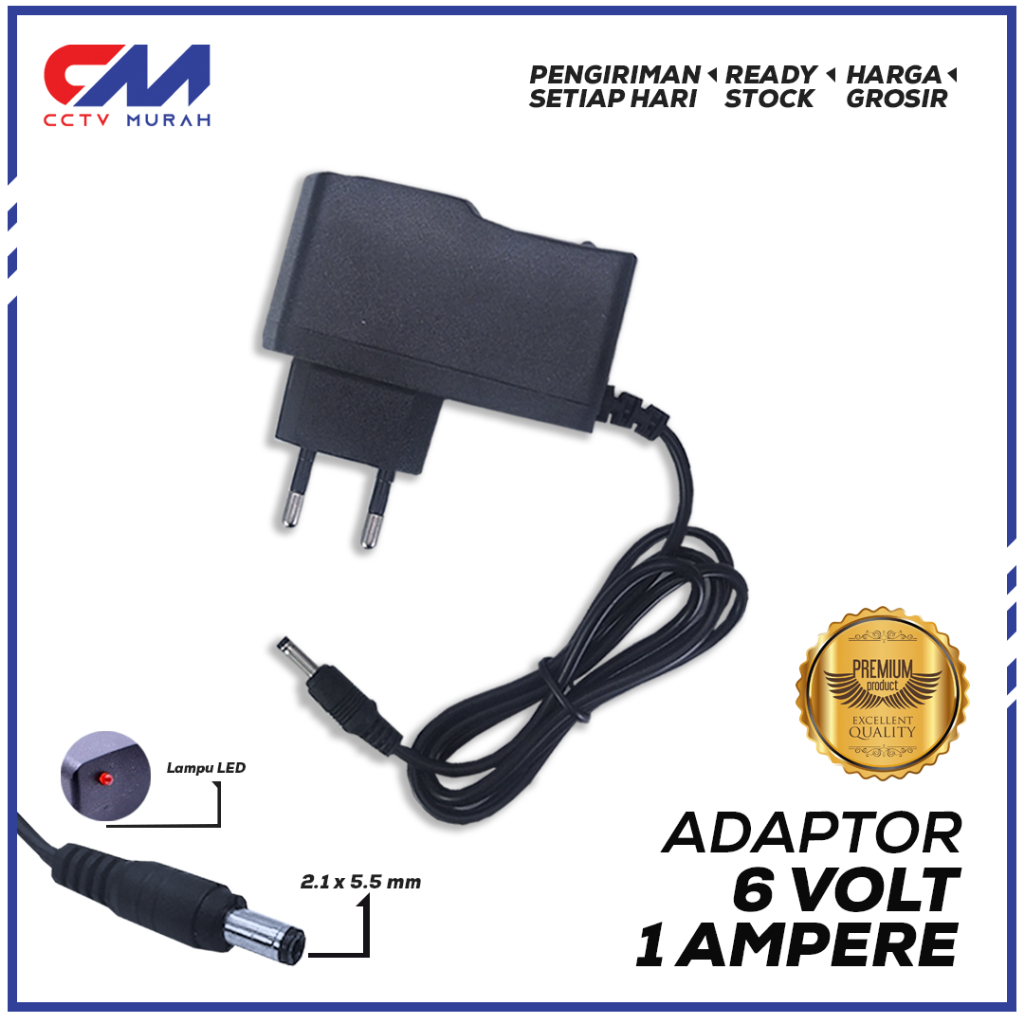 adaptor 6v 1a