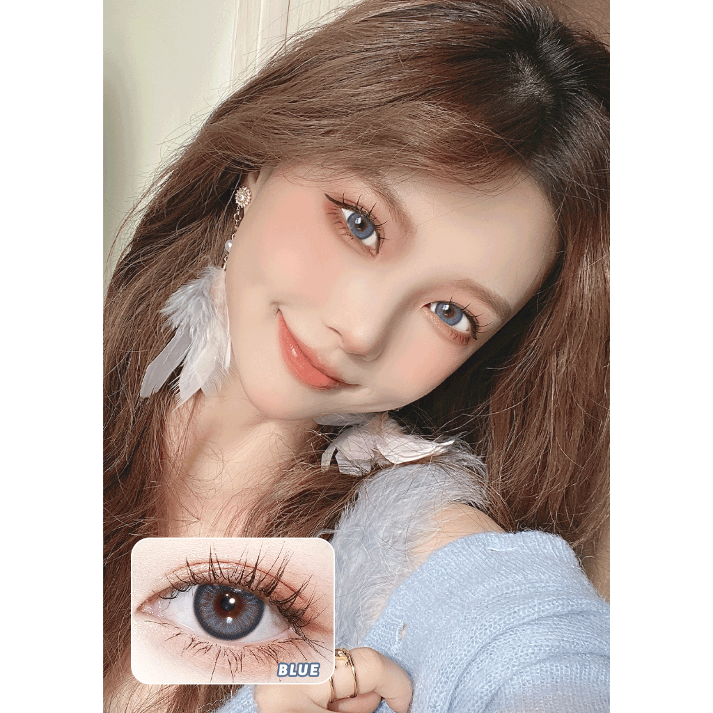 （COD）softlens minus(0.00-4.00)1 pasang lensa kontak berwarna softlens soflen soflens soflens minus lensa lens soflense