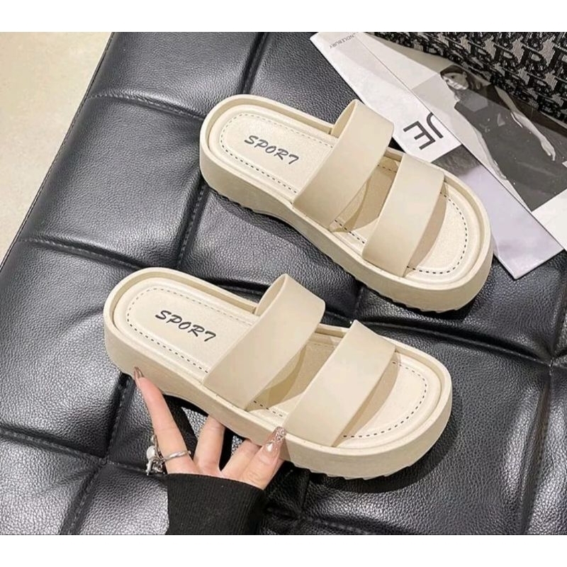 Sandal slip on wanita sandal selop wanita terbaru import 2023-A4