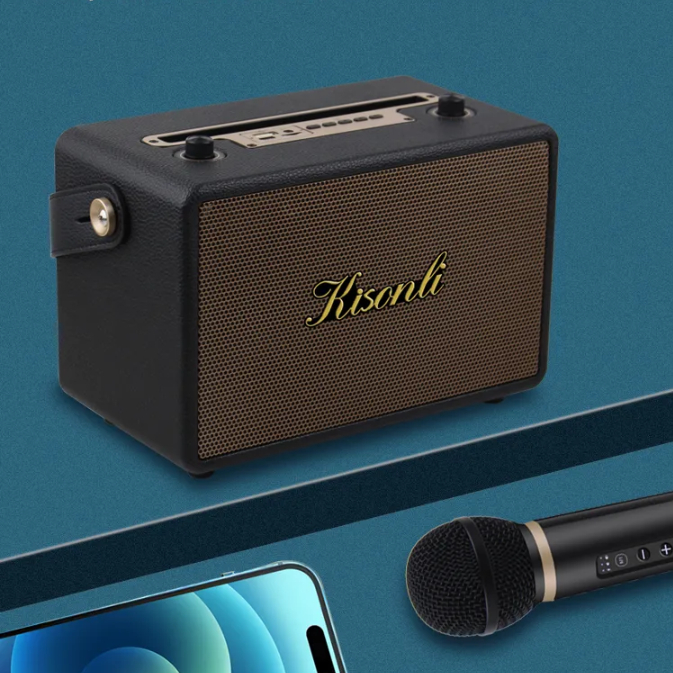 Speaker Bluetooth 5.3 Kisonli With Mic G100 Sound Bass - XOBOX