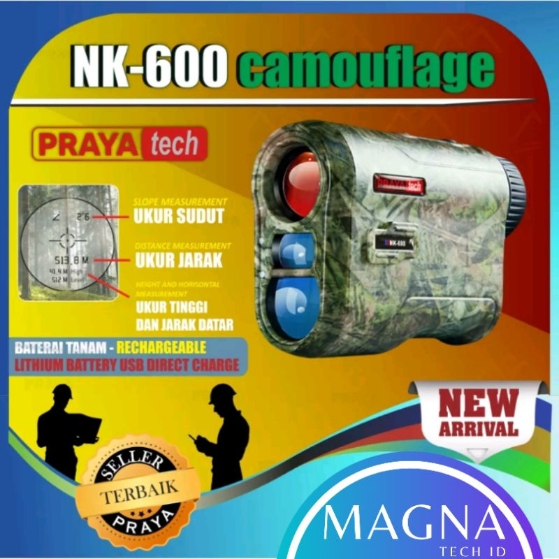 Rangefinder Laser Teropong Range Finder Golf Hunting Berburu Survey murah praya tech prayatech