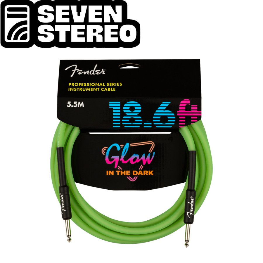 Fender 5.5 Meter Professional Series Glow in the Dark Instrument Cable