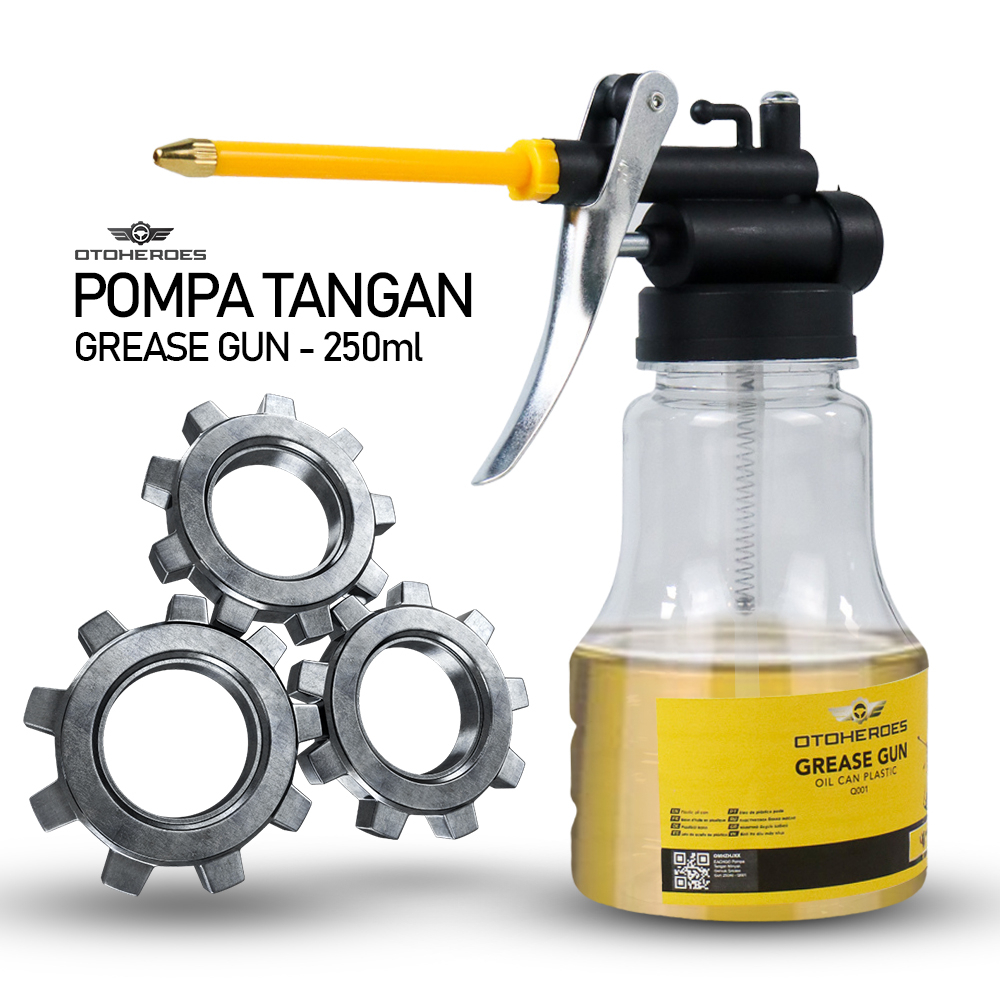 Botol Oli Rantai / Gemuk Pompa Tangan Model Gun Kapasitas 250ml