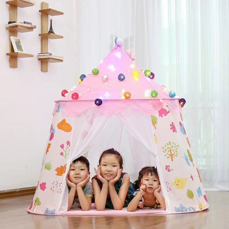 Tenda Anak Model 2 Pintu Warna Warni Tenda Bermainan Anak Tenda Lipat Original