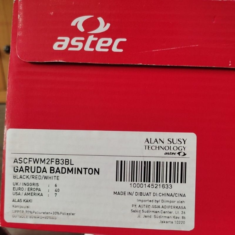 Sepatu Astec Garuda Badminton
