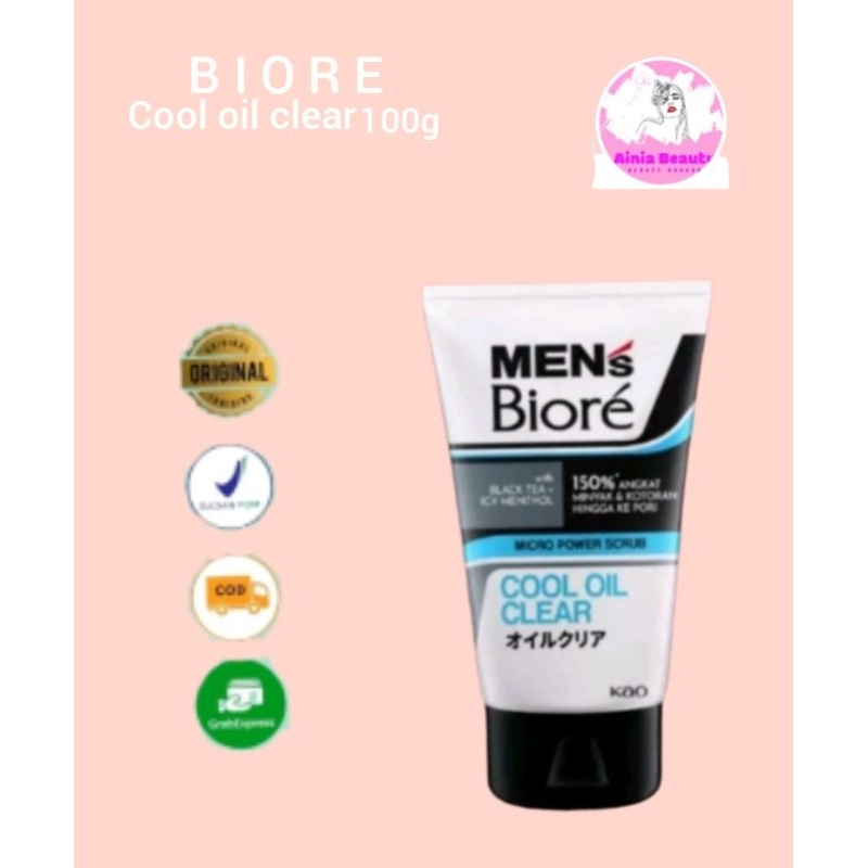 Biore men's cool oil clear 100g