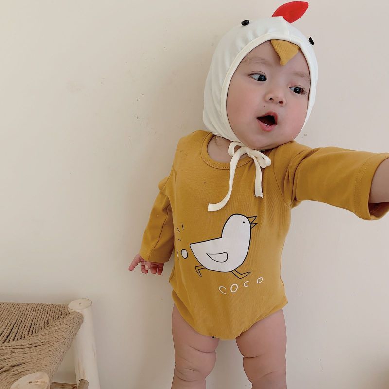 BABY K2 - jumper longsleeve chicken  + topi kode 00334