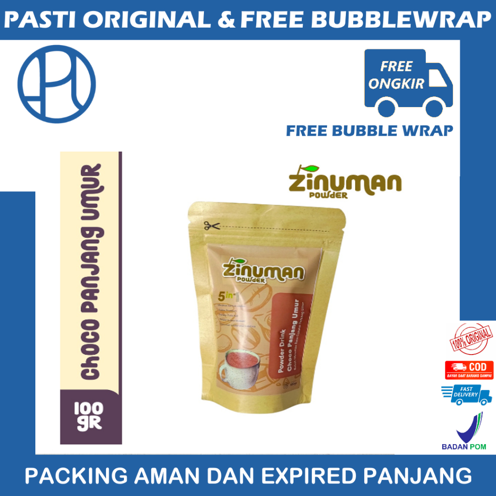 ZINUMAN POWDER RASA CHOCO PANJANG UMUR 500GR