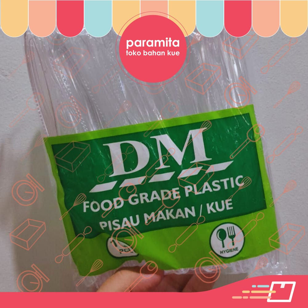 Pisau Makan / Kue Bening isi 50 pcs