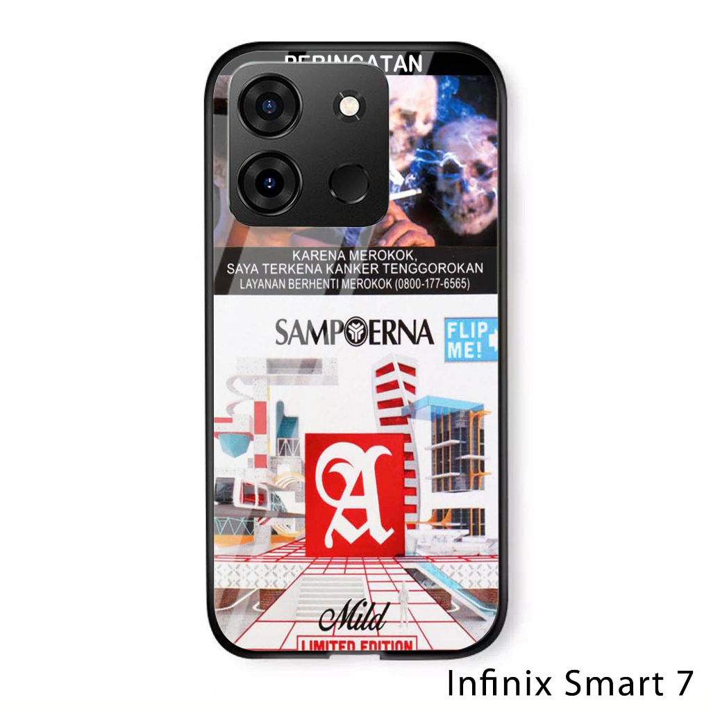Softcase Glass Kaca Infinix Smart 7 - Case Handphone Infinix Smart 7 - N15