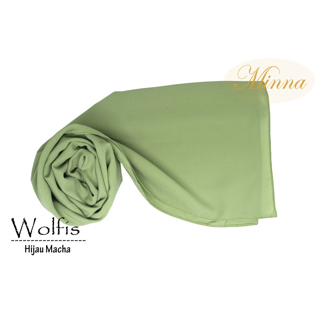 Jilbab Syari Wolfis 130x130 Kerudung Segi Empat Hijab Jumbo Grade Original