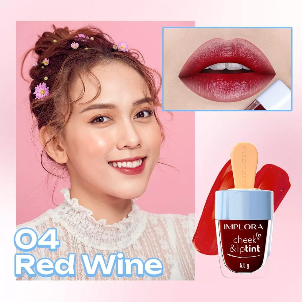 LIPTINT LIP TINT IMPLORA LIPTIN GLOSSY PEMERAH BIBIR PIPI | CHEEK &amp; LIPTINT MAKEUP COSMETIC KOSMETIK