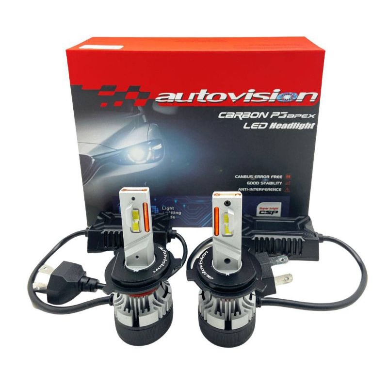 LED Carbon P3 Apex Autovision - Terang 7x dr Standard - Garansi 2 Tahun