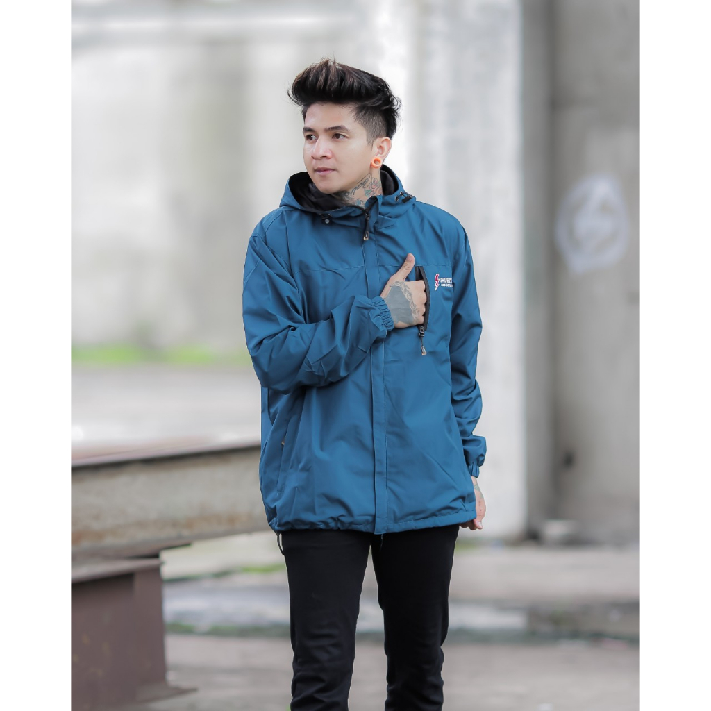 JAKET PARKA SIMPLE PETROL 01 - JAKET PARKA OUTDOOR - JAKET GUNUNG SIMPLE - JAKET PARKA PARASUT - JAKET MOTOR - JAKET HIKING