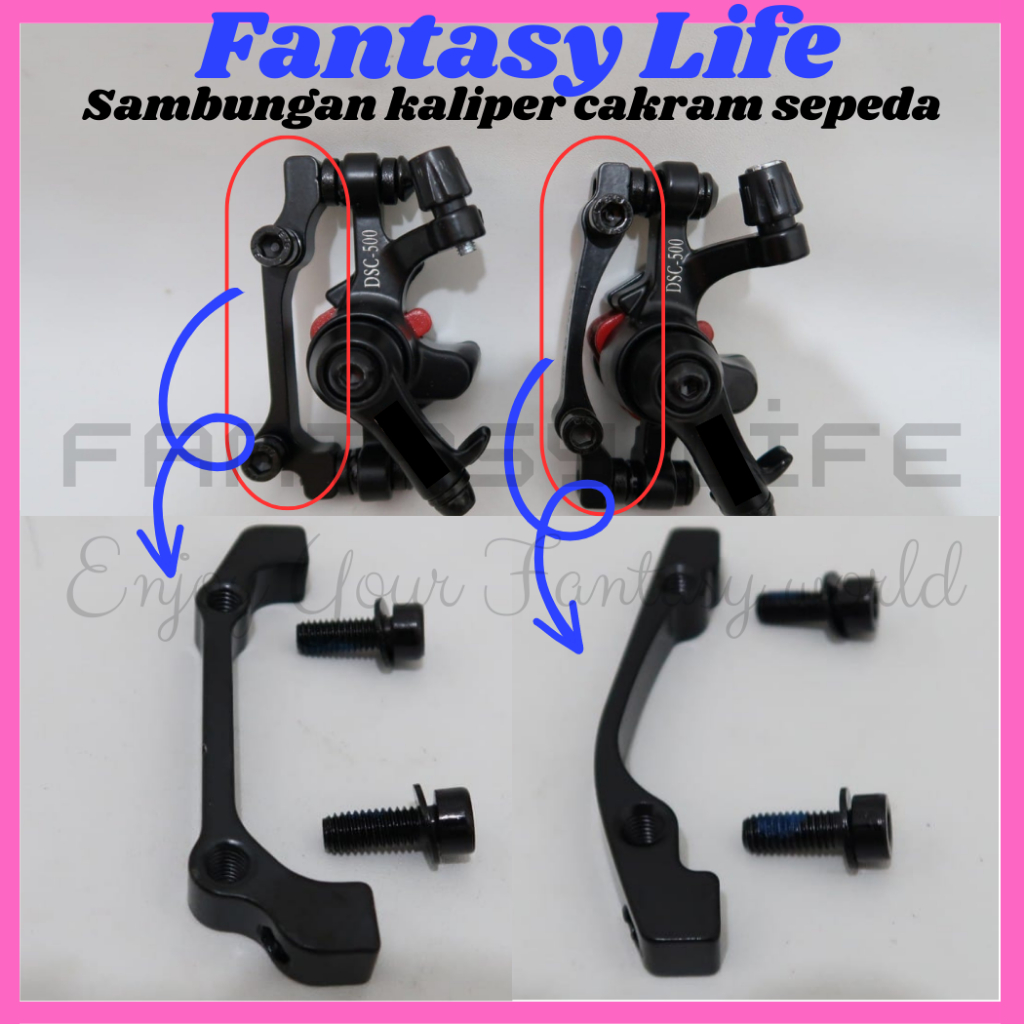 Sambungan kaliper adaptor kepala rem cakram F160 R140 F180 R160 sepeda MTB lipat federal minion