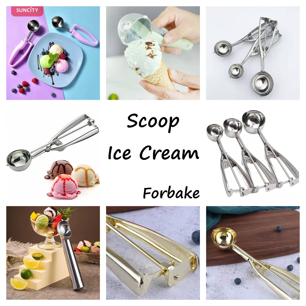Sendok Scoop Es Krim Scoop Takar Ice Cream Cookies Yoghurt Skop EsKirm