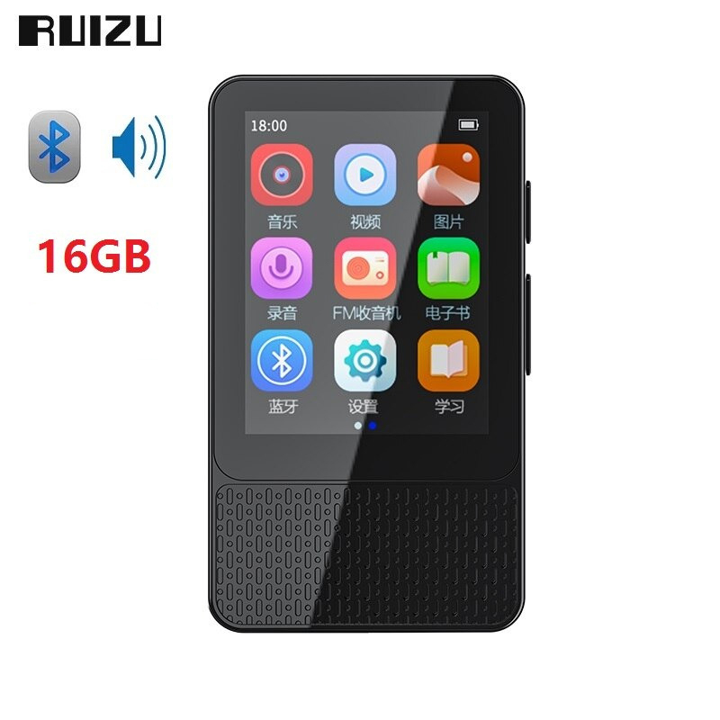 Ruizu M18 Bluetooth HiFi DAP MP3 Player Touchscreen 16GB