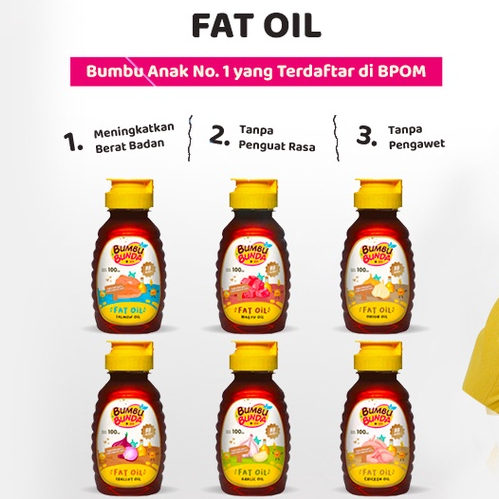 Bumbu Bunda Elia Fat Oil Minyak MPASI BB Booster Lemak Penambah Berat Badan