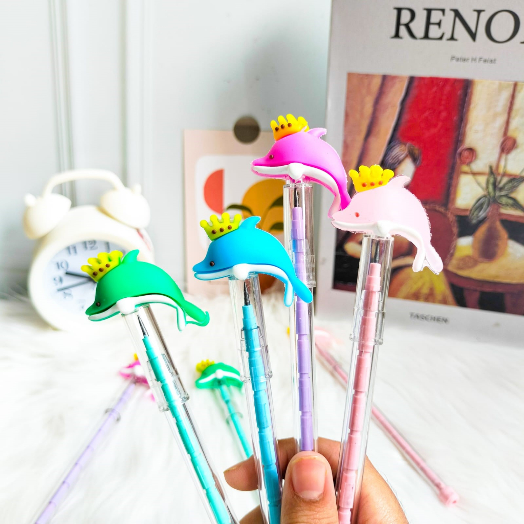 PENSIL LUMBA UNIK PENSIL SUSUN KARAKTER BENSIA PELURU PENCIL REFILL UNIK LANTU