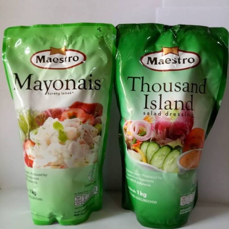 

Mayonaise/Mayonaise Maestro/Mayonaise Thousand Island 1kg Salad Dressing