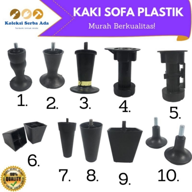 Kaki Sofa Springbed Stabil Plastik