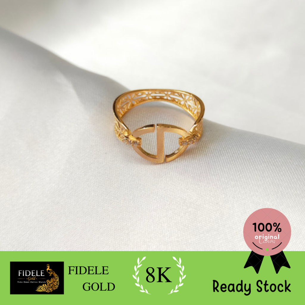Cincin cd fashion cincin emas asli kadar muda cincin cd 375