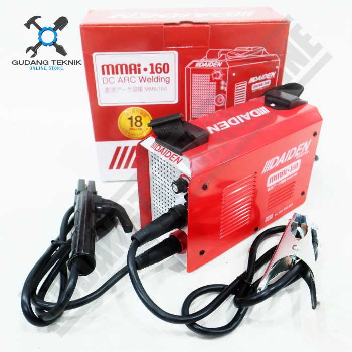 Mesin Las Listrik MMAi 160A DAIDEN / Trafo Las Welding Inverter MMA 160 A DAIDEN + BONUS SIKU MAGNET 3&quot; H&amp;L